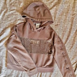 PINK XS crop hoodie 🌸🌺🌼